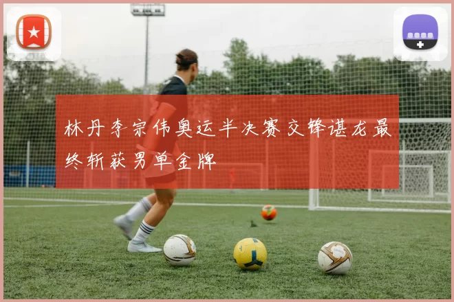 林丹李宗伟奥运半决赛交锋谌龙最终斩获男单金牌