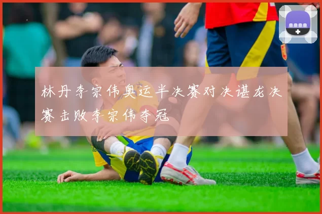 林丹李宗伟奥运半决赛对决谌龙决赛击败李宗伟夺冠